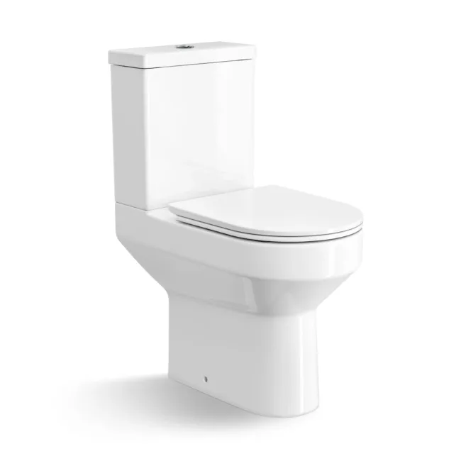Lodi Rimless Comfort Height Close Coupled Toilet With Slim Soft Close Seat