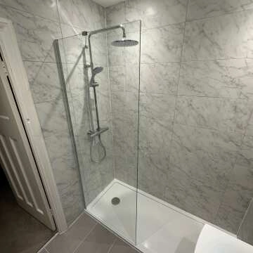 Copenhagen Easy Clean 8mm Wet Room Shower Glass Panel 800mm