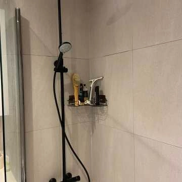 Ballina Round Matt Black Thermostatic Bath Filler Shower Set