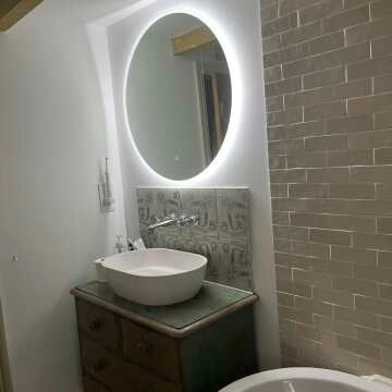 Aria Round Illuminated LED Mirror 800mm