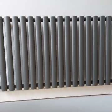 Marbella Anthracite Single Oval Panel Radiator 600x1020mm