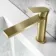 Tees Brushed Brass Basin Mixer Tap
