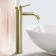 Selma Brushed Brass High Rise Basin Mixer Tap