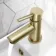 Wye Brushed Brass Cloakroom Basin Mixer Tap
