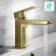 Ribble Brushed Brass Basin Mixer Tap