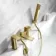 Soar Brushed Brass Bath Filler & Handheld Shower