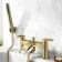 Severn Brushed Brass Bath Filler & Handheld Shower
