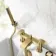 Severn Brushed Brass Bath Filler & Handheld Shower