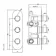 Ballina Premium Matt Black Round Thermostatic Shower Valve - 3 Outlets