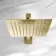 Galway Premium Brushed Brass Square Thermostatic Shower Set - 200mm Head & Hand Shower