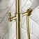 Nevis Brushed Brass Traditional Thermostatic Shower Set with Hand Shower