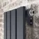 Faro Anthracite Single Flat Panel Vertical Radiator 1600x280mm