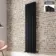 Faro Matt Black Double Flat Panel Vertical Radiator 1800x420mm