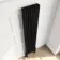 Athens Matt Black Triple Column Vertical Traditional Radiator 1800x380mm