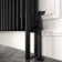 Athens Matt Black Triple Column Horizontal Traditional Radiator 450x1415mm