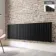 Faro Matt Black Single Flat Panel Horizontal Radiator 600x1820mm
