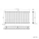 Athens Inky Blue Double Column Horizontal Traditional Radiator 600x1190mm