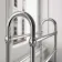 Gibraltar Freestanding Traditional Chrome Heated Towel Rail 780x685mm