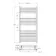 Barcelona Chrome Straight Heated Towel Rail 1200x600mm