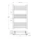 Barcelona Anthracite Straight Heated Towel Rail 1000x600mm