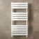 Santorini White Flat Panel Heated Towel Rail 1200x600mm