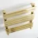 Santorini Brushed Brass Flat Panel Heated Towel Rail 800x450mm