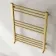Barcelona Brushed Brass Straight Heated Towel Rail 800x600mm