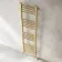 Barcelona Brushed Brass Straight Heated Towel Rail 1600x400mm