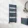 Santorini Inky Blue Flat Panel Heated Towel Rail 1000x450mm