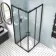 London Matt Black 6mm Corner Entry Shower Enclosure 800x800mm