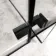 Helsinki Matt Black Premium Easy Clean 8mm Hinged Shower Door 1100mm