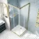 London Brushed Brass 6mm Corner Entry Shower Enclosure 800x800mm
