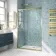 London Brushed Brass 6mm Sliding Shower Door 1200mm