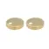Brushed Brass Toilet Seat Round Hinge Cover Caps 46.5mm
