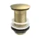 Brushed Brass Dome Top Pop Up Basin Waste - Unslotted