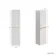 Malta Fluted Coastal White Wall Hung Tall Cabinet 1400x350mm