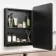 Olivia Black Framed Mirror Cabinet 710x500mm