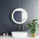 Mollie Brushed Brass Round Illuminated LED Mirror 500mm