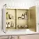 Olivia Matt Brass Mirror Cabinet 710x800mm