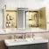 Olivia Matt Brass Illuminated LED Mirror Cabinet 710x1200mm