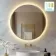 Delilah Brushed Brass Round Backlit Illuminated LED Mirror 800mm
