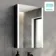 Selma Battery Operated Matt Black Illuminated LED Mirror Cabinet 700x500mm