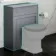 Monaco Dove Grey Back To Wall Toilet Unit 600mm