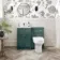 Milos Mystic Green Slimline Back To Wall Toilet Unit 500mm