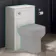 Capri Cotton White Back To Wall Toilet Unit 500mm