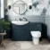 Capri Navy Blue Back To Wall Toilet Unit 600mm