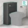 Slate Grey Slimline Back To Wall Toilet Unit 500mm