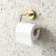 Sofia Brushed Brass Toilet Roll Holder