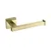 Isla Brushed Brass Square Toilet Roll Holder