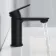 Anker Matt Black Basin & Shower Bath Mixer Tap Set